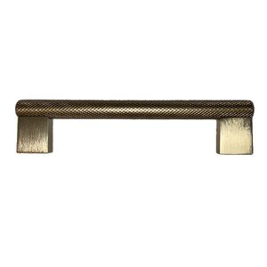 COTYKILEY 5 Inch 128mm Gold Knurled Brushed Brass Handle Pull Hardware, 1PC